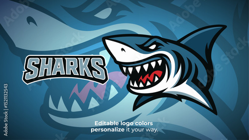 Furious Shark Mascot Logo – Bold Ocean Beast for Esports or Gaming Brand
