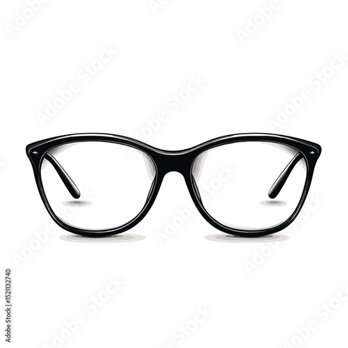 Professional Nerd Glasses Isolated Vector Illustration for Design Projects
