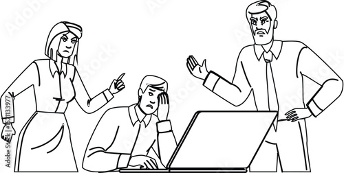 dispute conflict office vector