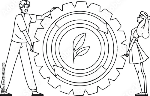 circle continuous improvement vector