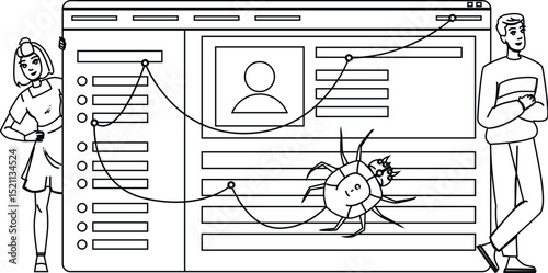 crawler crawling seo vector