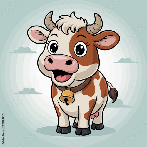 Cute Cartoon Cow