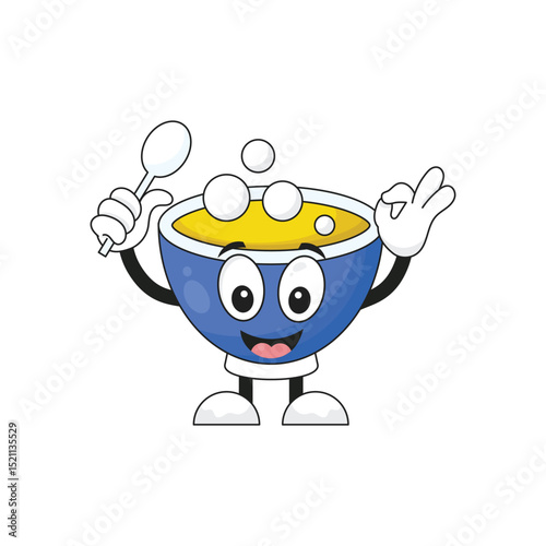  Soup Bowl Cartoon Character