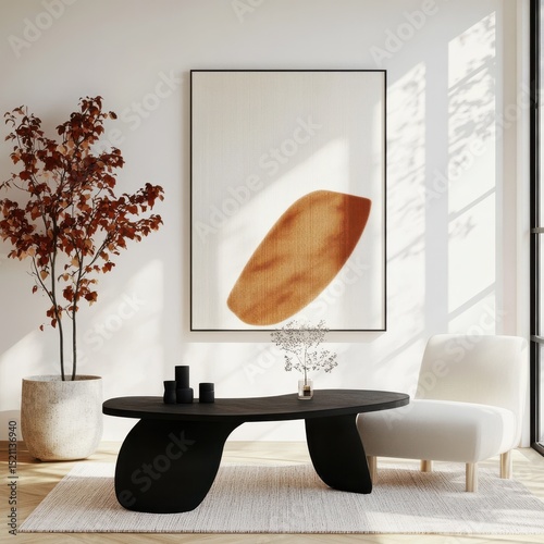 Elegant Scandinavian Living Room Design With Modern Minimalist Aesthetic Elements