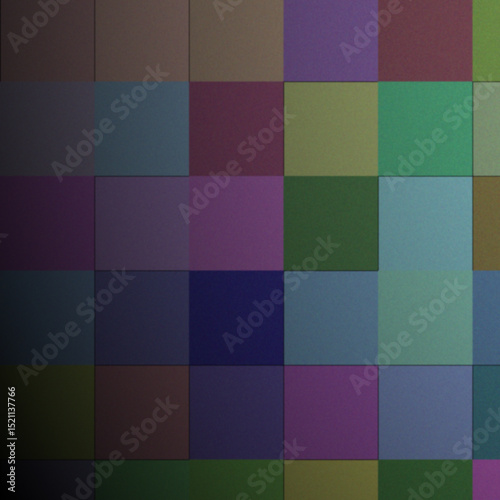 A Multitude of Muted Hues: An Abstract Mosaic of Color Blocks