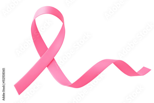   pink ribbon breast cancer isolated on white background PNG