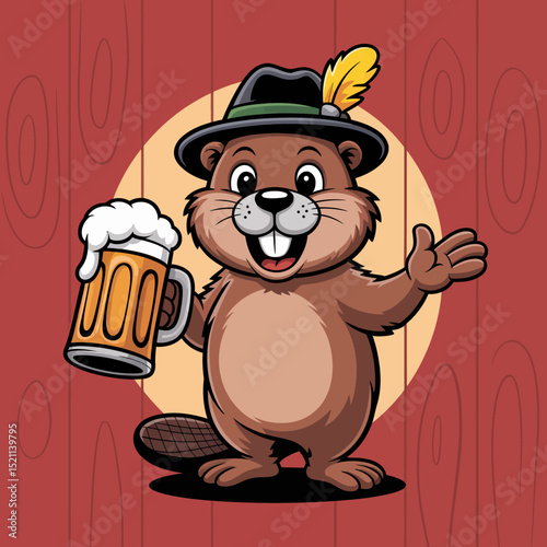 Beaver with Beer