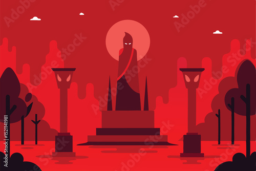 vector illustration of a wine glass
