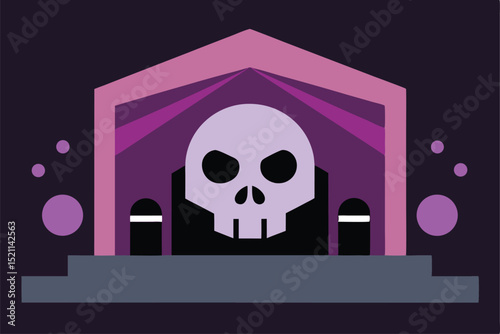 halloween skull and crossbones