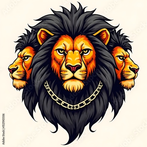 Featuring a design featuring Marie's unique lion illustration.