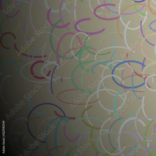 A Kaleidoscope of Colorful Arcs Dance Across a Soft Beige Background  Creating a Playful and Artistic Composition.