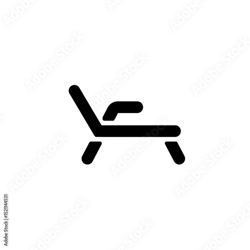 enjoy chair furniture glyph icon