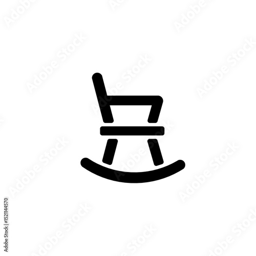 old chair glyph icon