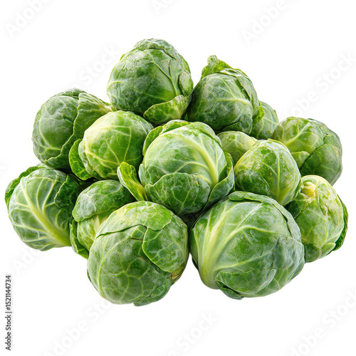 Brussels sprouts isolated on transparent background. PNG. photo