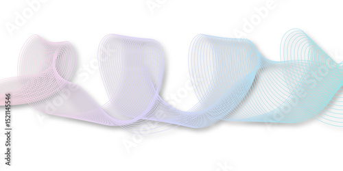  wave element for design pink and white. Design template for cover, business. Abstract dynamic color lines, waves. Vector geometric backgrounds.	