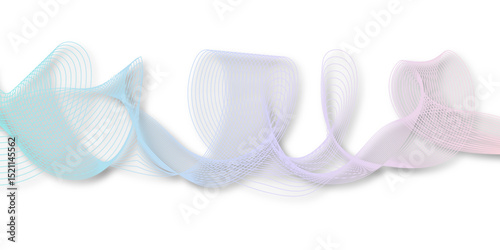  wave element for design pink and white. Design template for cover, business. Abstract dynamic color lines, waves. Vector geometric backgrounds.	
