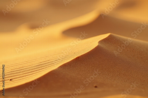 A close-up shot of a sand dune in the desert, ideal for use in travel or adventure-themed projects
