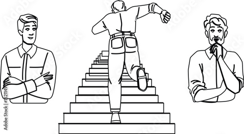 drive motivated man vector