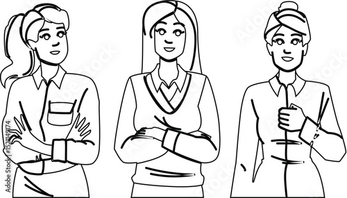 ambition motivated woman vector