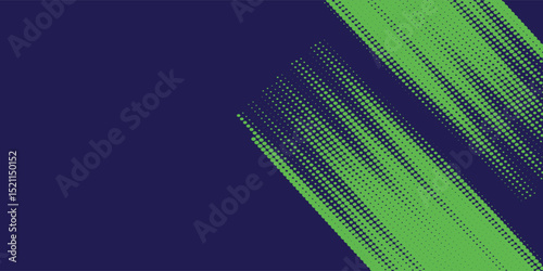 Dots halftone green and blue color pattern gradient grunge texture background.