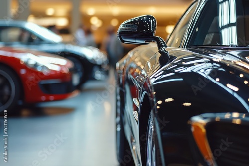 Dealer Meeting: Professional Car Dealer Showcasing Luxurious Vehicles to Buyers in Salon
