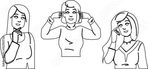 resilience positive thinking woman vector