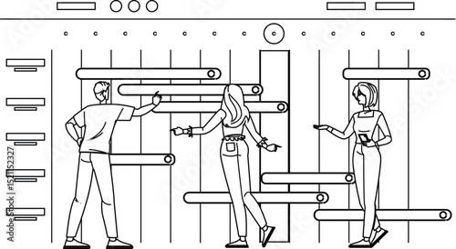 milestones project timeline vector
