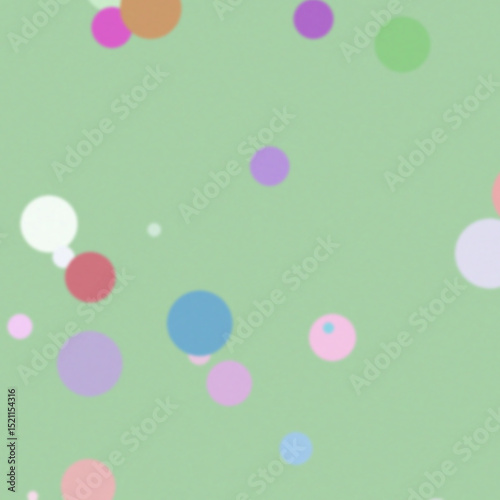 A Delightful Display of Pastel-Colored Circles on a Soft Green Background