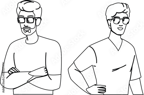 casual sunglasses man vector