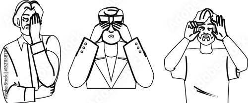 sleepy tired man vector