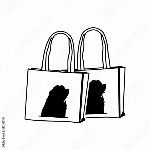 shopping bag icon vector