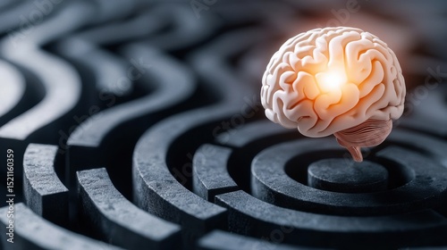 An intricately detailed model of the human brain symbolizing the power of science education to unlock the mysteries of cognition and unlock the full potential of the mind