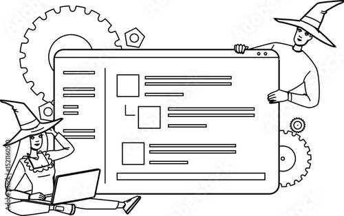 search white hat seo vector