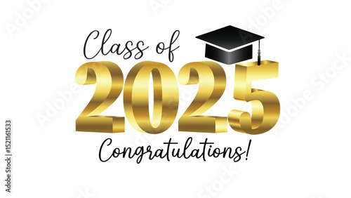 Class of 2025 Celebration Card Inspirational Graduation Quote academic cap graduation background
