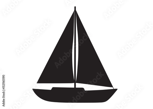 Sail boat logo silhouette vector design, sail boat logo icon silhouette, sailboat sailing ship logo vector illustration, sailboat and sailing ship vector silhouette logo design on white background