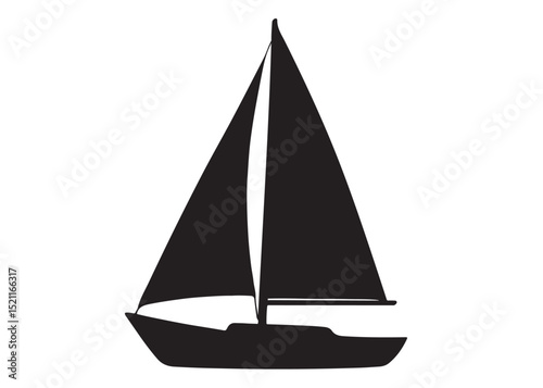 Sail boat logo silhouette vector design, sail boat logo icon silhouette, sailboat sailing ship logo vector illustration, sailboat and sailing ship vector silhouette logo design on white background
