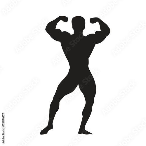 body builder muscle fitness silhouette