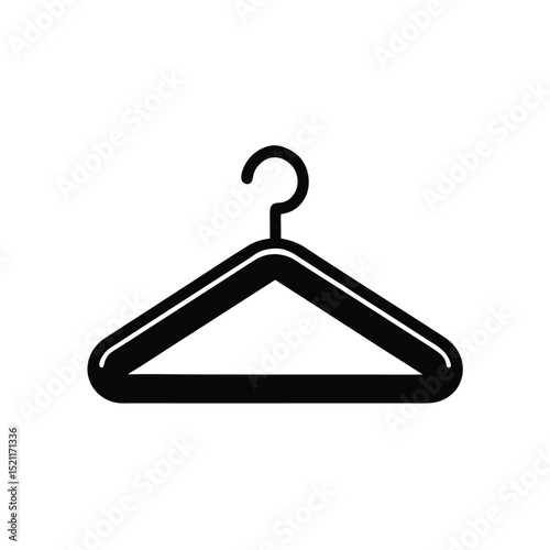 Hanger Icon Vector Flat and Clean Look Isolated on White Background