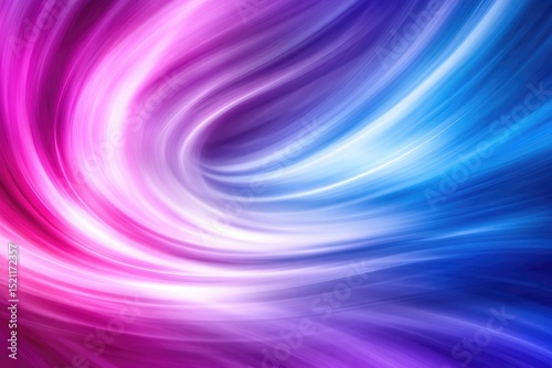 Abstract swirling vortex of vibrant pink, purple, and blue hues; luminous, dynamic, and smooth gradient transitions create a sense of movement and energy