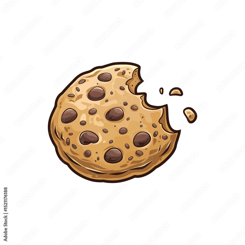 Fototapeta premium Cookie vector art illustration