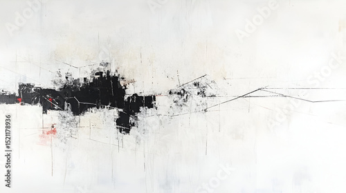 A series of broken lines leading nowhere, symbolizing the fragmentation of purpose and the ambiguity of meaning in contemporary existence