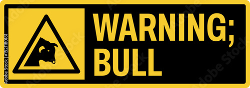 warning safety signs v3 uppercase text_warning ; bul landscape size 1/2 a4,a3,a2,a1	  