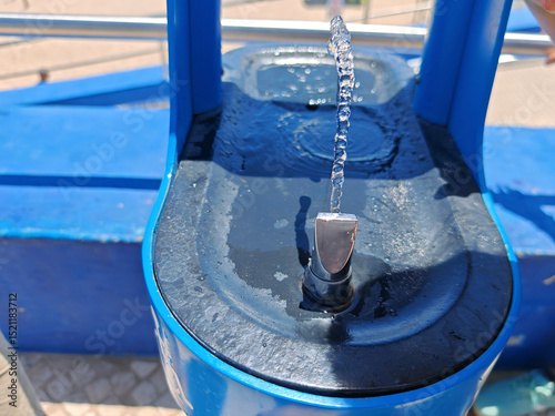 drinking  some water for refreshing