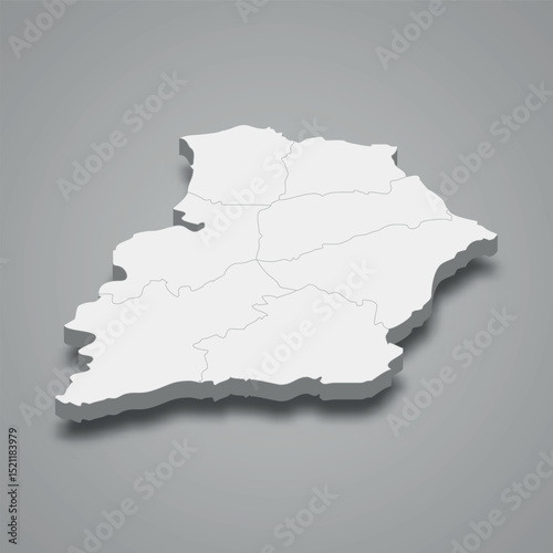 Samangan 3d isometric map is a region of Afghanistan