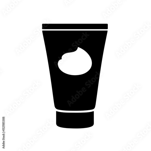 Cream tube icon dark gray