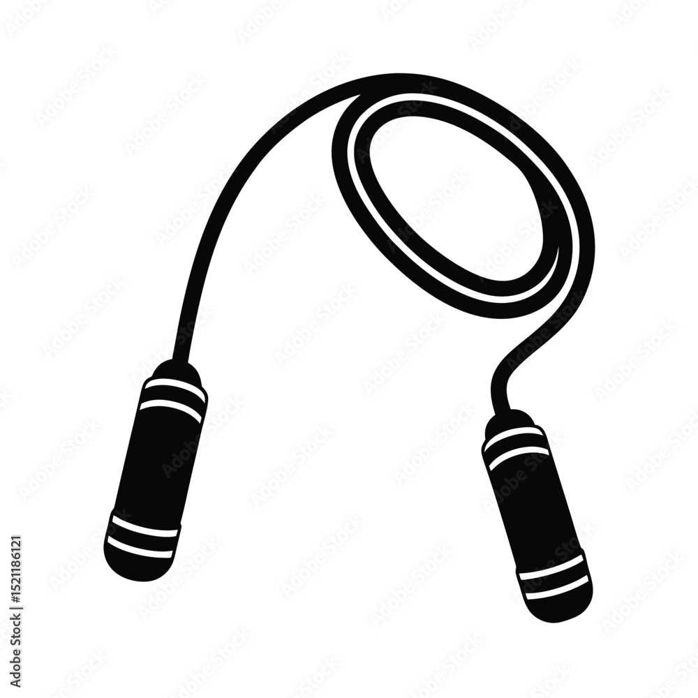 Obraz premium Jump Rope Icon Vector Flat and Clean Look Isolated on White Background