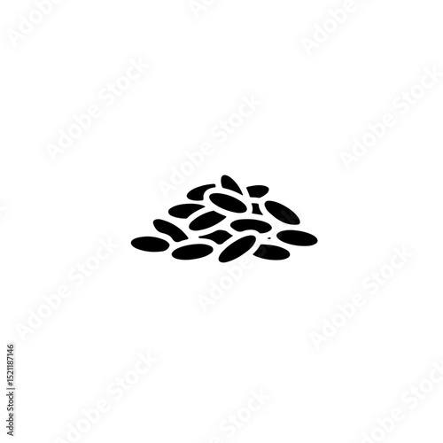 Pile of rice grains icon