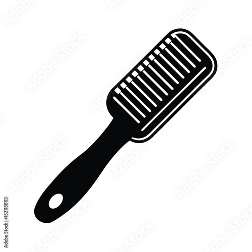 Hairbrush Icon Vector Flat and Clean Look Isolated on White Background