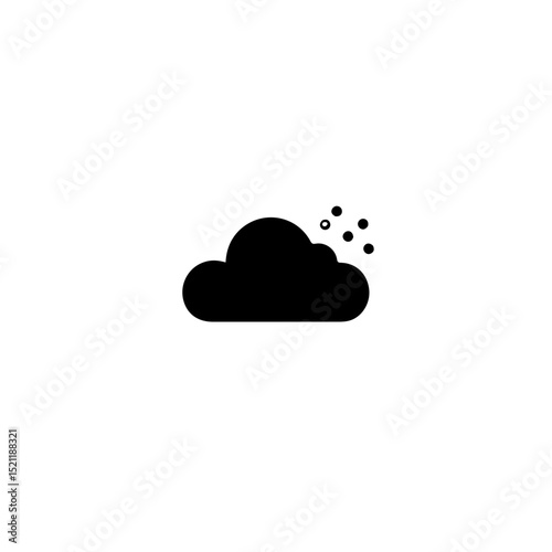Snow cloud weather icon