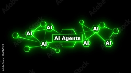 ai agent- businessman working with virtual reality at office. AI Agents, Headlines Fast Scree international communication network concept. AI company worker chatting with customers through headphones.
